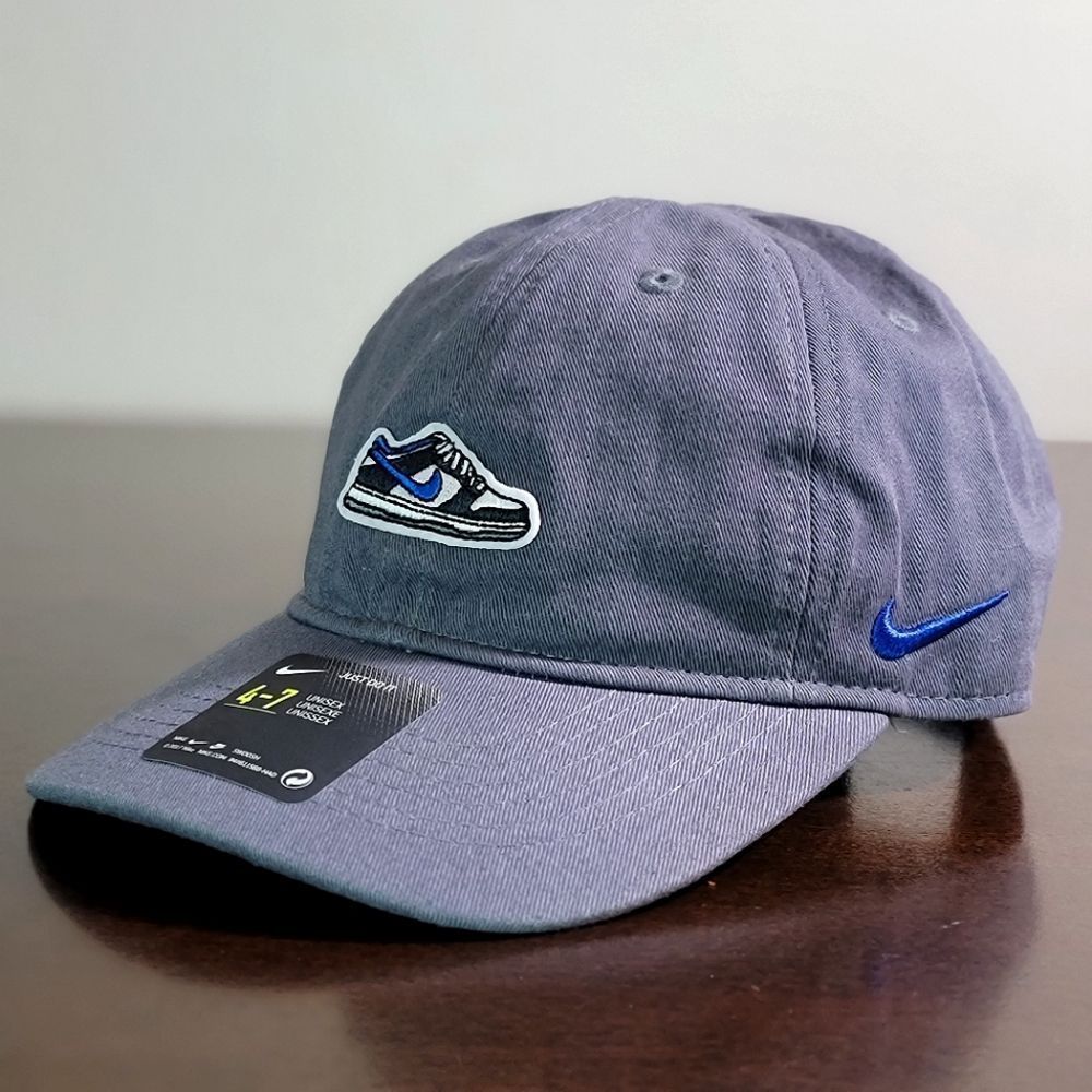 Nike Dunk Low Panda Staple Pigeon Dad Hat Cap Grey Black White Blue Cotton New - Picture 1 of 8